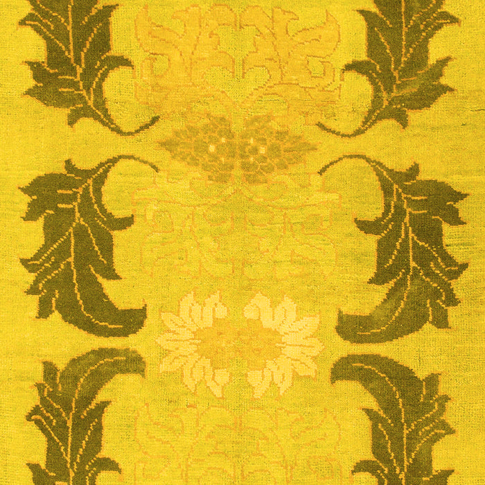 Abstract Yellow Modern Rug, abs1033yw