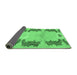 Sideview of Abstract Emerald Green Modern Rug, abs1033emgrn