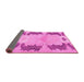 Sideview of Abstract Pink Modern Rug, abs1033pnk