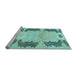Sideview of Machine Washable Abstract Light Blue Modern Rug, wshabs1033lblu