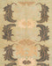 Machine Washable Abstract Bronze Brown Rug, wshabs1033