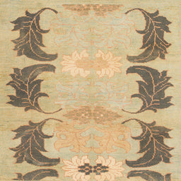 Square Machine Washable Abstract Bronze Brown Rug, wshabs1033