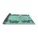 Sideview of Abstract Light Blue Modern Rug, abs1033lblu