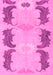 Machine Washable Abstract Pink Modern Rug, wshabs1033pnk