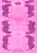 Abstract Pink Modern Rug, abs1033pnk