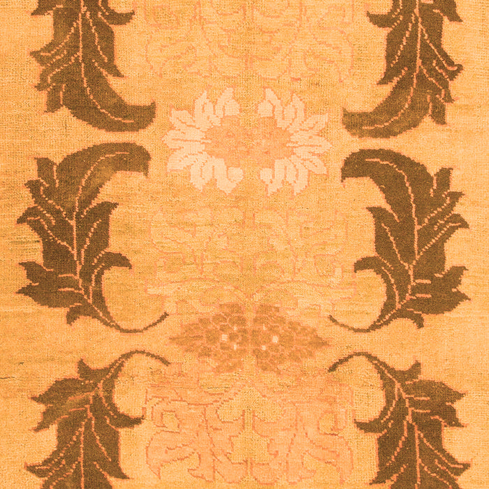 Machine Washable Abstract Orange Modern Area Rugs, wshabs1033org