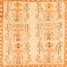 Square Abstract Orange Modern Rug, abs1034org