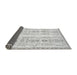 Sideview of Abstract Gray Modern Rug, abs1034gry