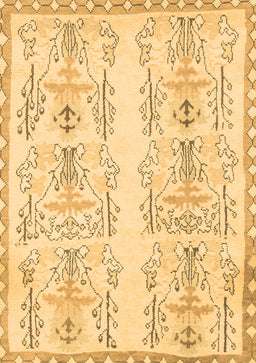Abstract Brown Modern Rug, abs1034brn