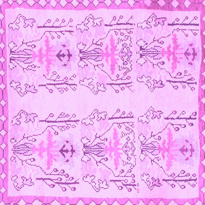 Square Machine Washable Abstract Purple Modern Area Rugs, wshabs1034pur