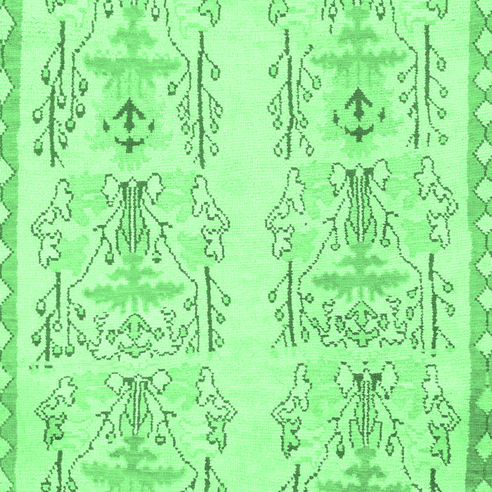 Machine Washable Abstract Emerald Green Modern Area Rugs, wshabs1034emgrn