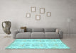 Machine Washable Abstract Light Blue Modern Rug in a Living Room, wshabs1034lblu