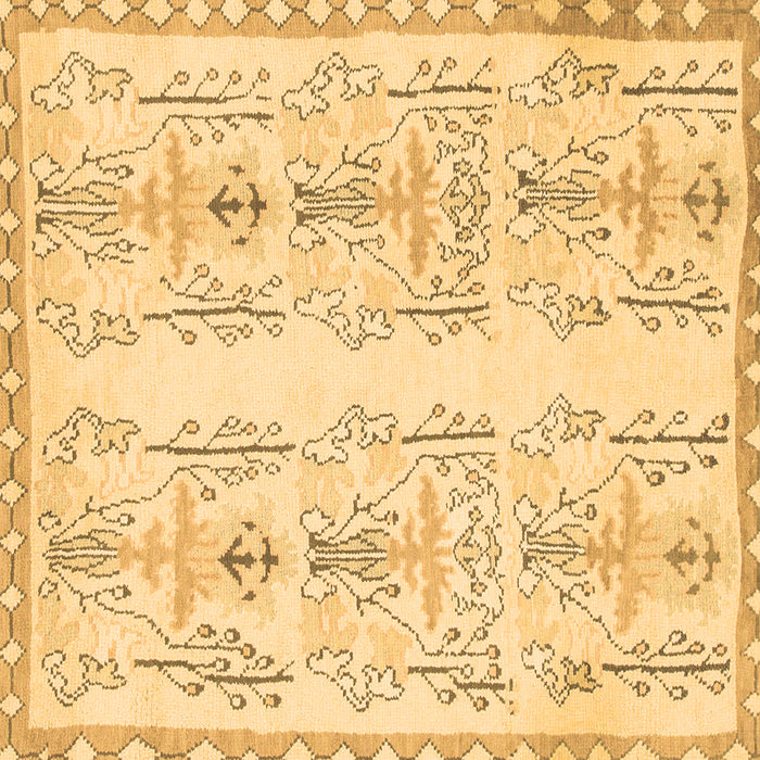 Square Machine Washable Abstract Brown Modern Rug, wshabs1034brn