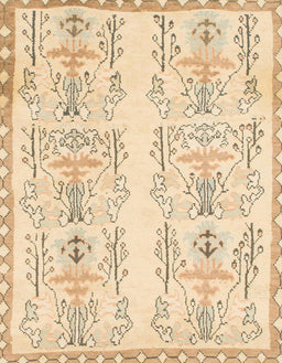 Machine Washable Abstract Khaki Gold Rug, wshabs1034