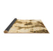 Sideview of Abstract Brown Modern Rug, abs1035brn