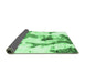 Sideview of Abstract Emerald Green Modern Rug, abs1035emgrn