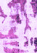 Machine Washable Abstract Purple Modern Area Rugs, wshabs1035pur