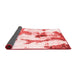 Abstract Red Modern Area Rugs