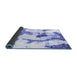 Sideview of Abstract Blue Modern Rug, abs1035blu