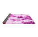 Sideview of Abstract Pink Modern Rug, abs1035pnk