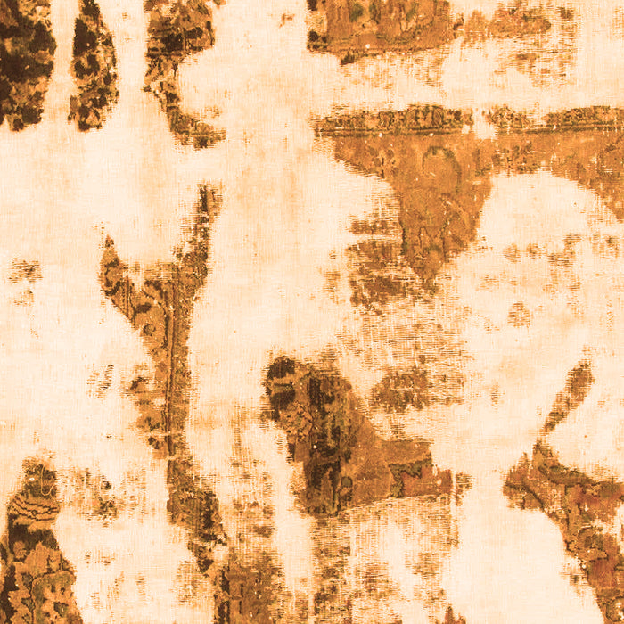 Machine Washable Abstract Orange Modern Area Rugs, wshabs1035org