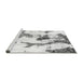 Sideview of Machine Washable Abstract Gray Modern Rug, wshabs1035gry