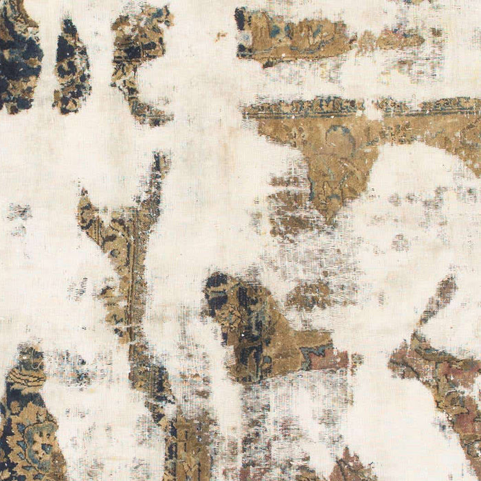 Machine Washable Abstract Gold Rug, wshabs1035