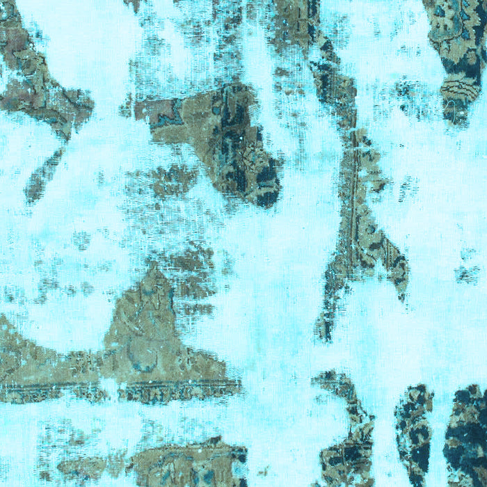 Abstract Light Blue Modern Rug, abs1035lblu