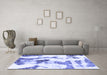 Machine Washable Abstract Blue Modern Rug in a Living Room, wshabs1035blu