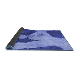 Sideview of Persian Blue Bohemian Rug, abs1036blu