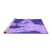 Sideview of Machine Washable Persian Purple Bohemian Area Rugs, wshabs1036pur