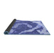 Sideview of Abstract Blue Modern Rug, abs1037blu