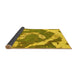 Sideview of Abstract Yellow Modern Rug, abs1037yw