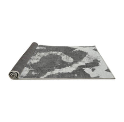 Sideview of Abstract Gray Modern Rug, abs1037gry