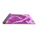 Sideview of Abstract Pink Modern Rug, abs1037pnk