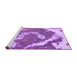 Sideview of Machine Washable Abstract Purple Modern Area Rugs, wshabs1037pur