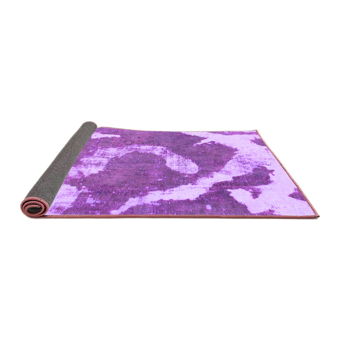 Sideview of Abstract Purple Modern Rug, abs1037pur