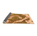 Sideview of Abstract Orange Modern Rug, abs1037org