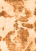 Abstract Orange Modern Rug, abs1038org