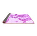 Sideview of Abstract Purple Modern Rug, abs1038pur