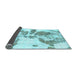 Sideview of Abstract Light Blue Modern Rug, abs1038lblu