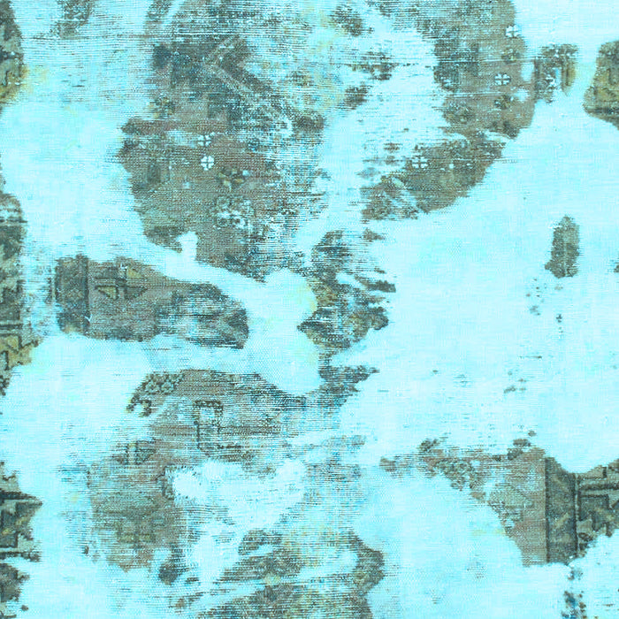 Machine Washable Abstract Light Blue Modern Rug, wshabs1038lblu