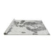 Sideview of Machine Washable Abstract Gray Modern Rug, wshabs1038gry