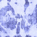 Square Machine Washable Abstract Blue Modern Rug, wshabs1038blu
