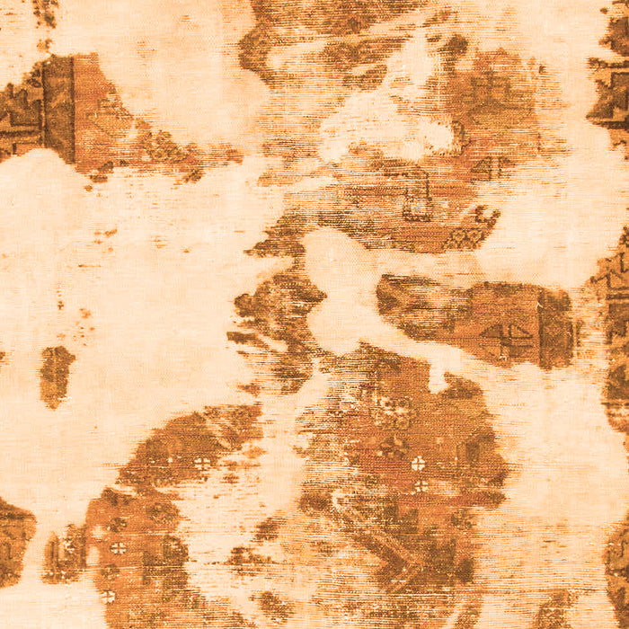 Machine Washable Abstract Orange Modern Area Rugs, wshabs1038org