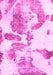 Machine Washable Abstract Pink Modern Rug, wshabs1038pnk