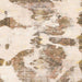 Square Machine Washable Abstract Light Copper Gold Rug, wshabs1038