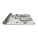 Sideview of Abstract Gray Modern Rug, abs1038gry