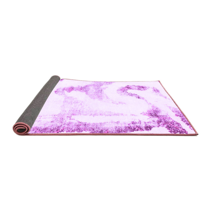 Sideview of Abstract Purple Modern Rug, abs1039pur