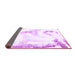 Sideview of Abstract Purple Modern Rug, abs1039pur